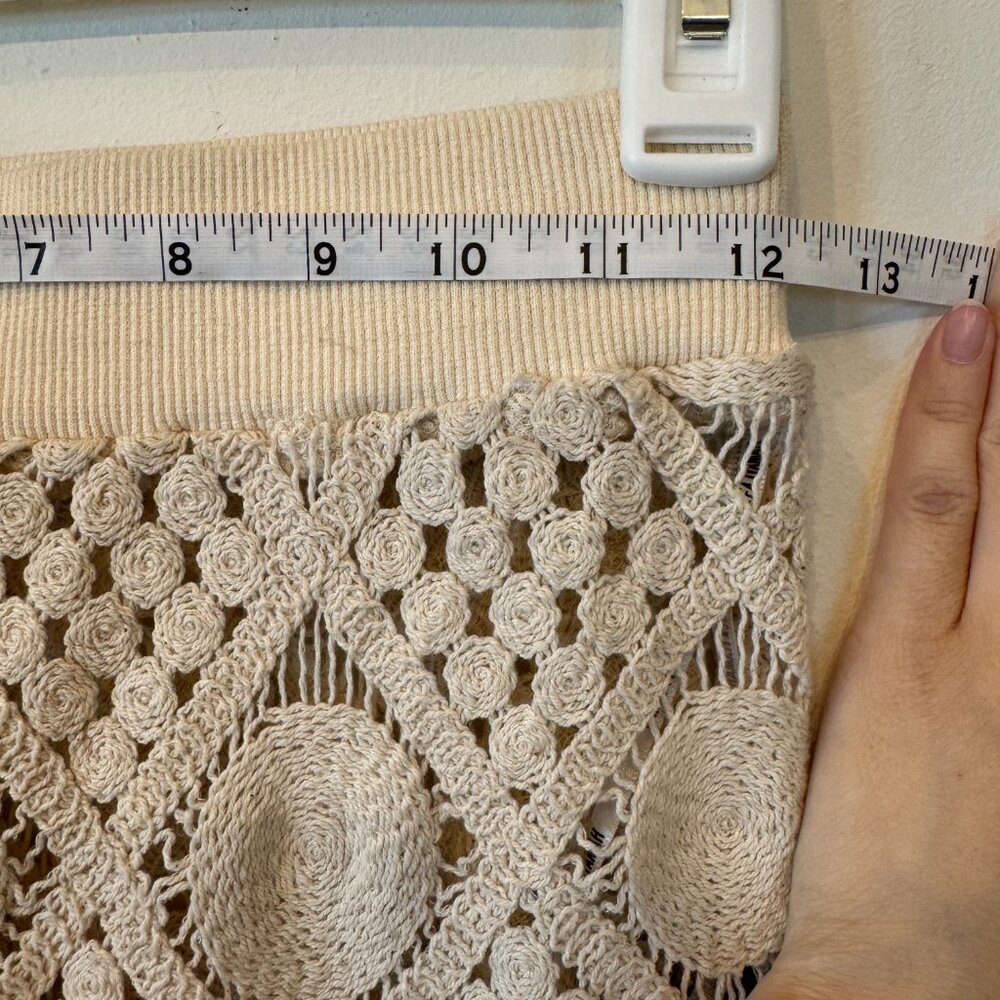 NWT! Revolve - Andrea Iyamah Hira Crochet Pants in XS (chalk) - Picture 7 of 11